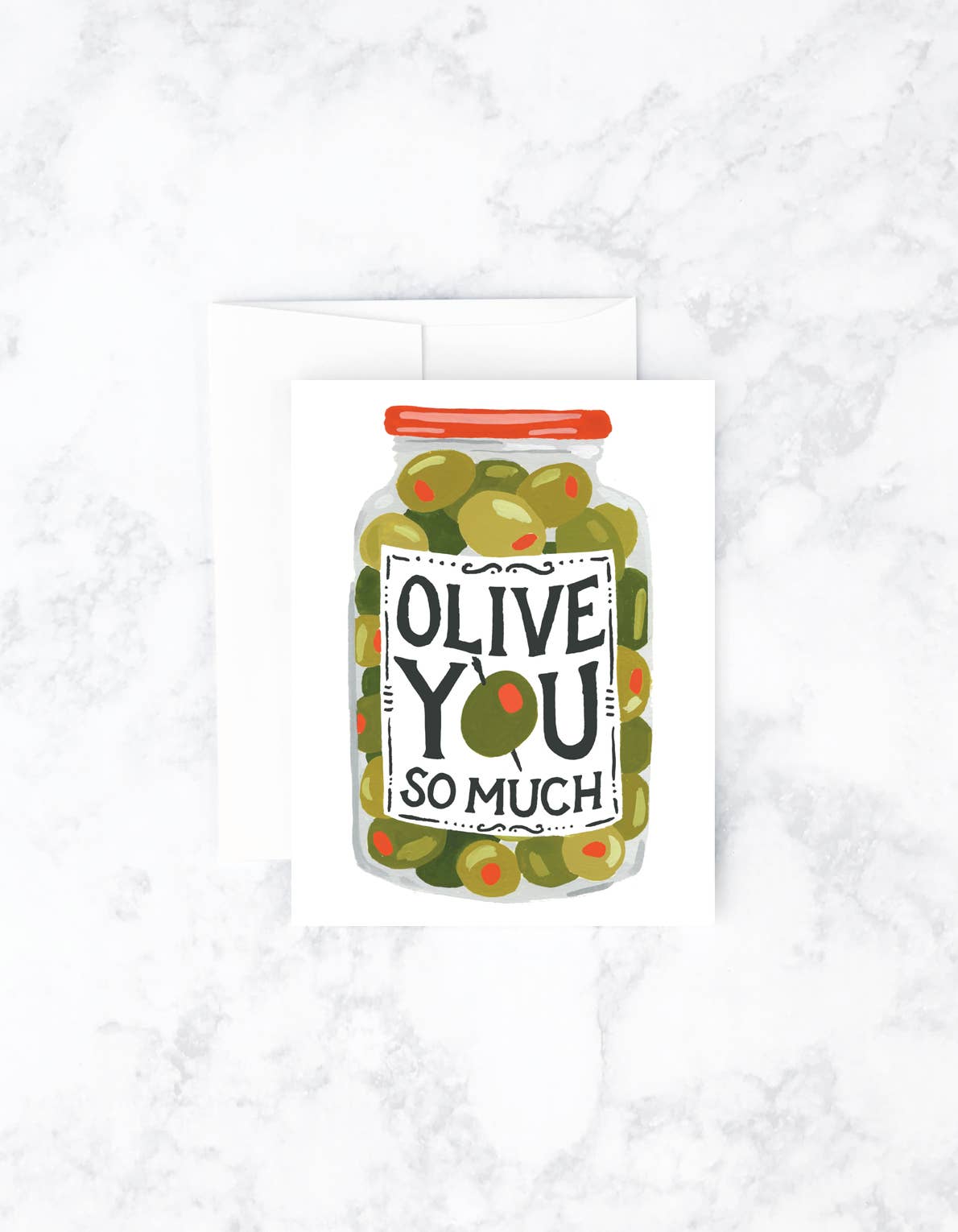 Olive You Greeting Card