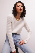 Bowie Cropped Sweater- Sandstone