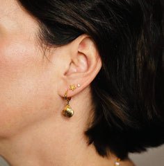 Shell Huggie Hoop Earrings