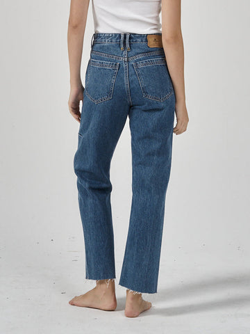 Paige Mid Rise Jean- Highway Blue