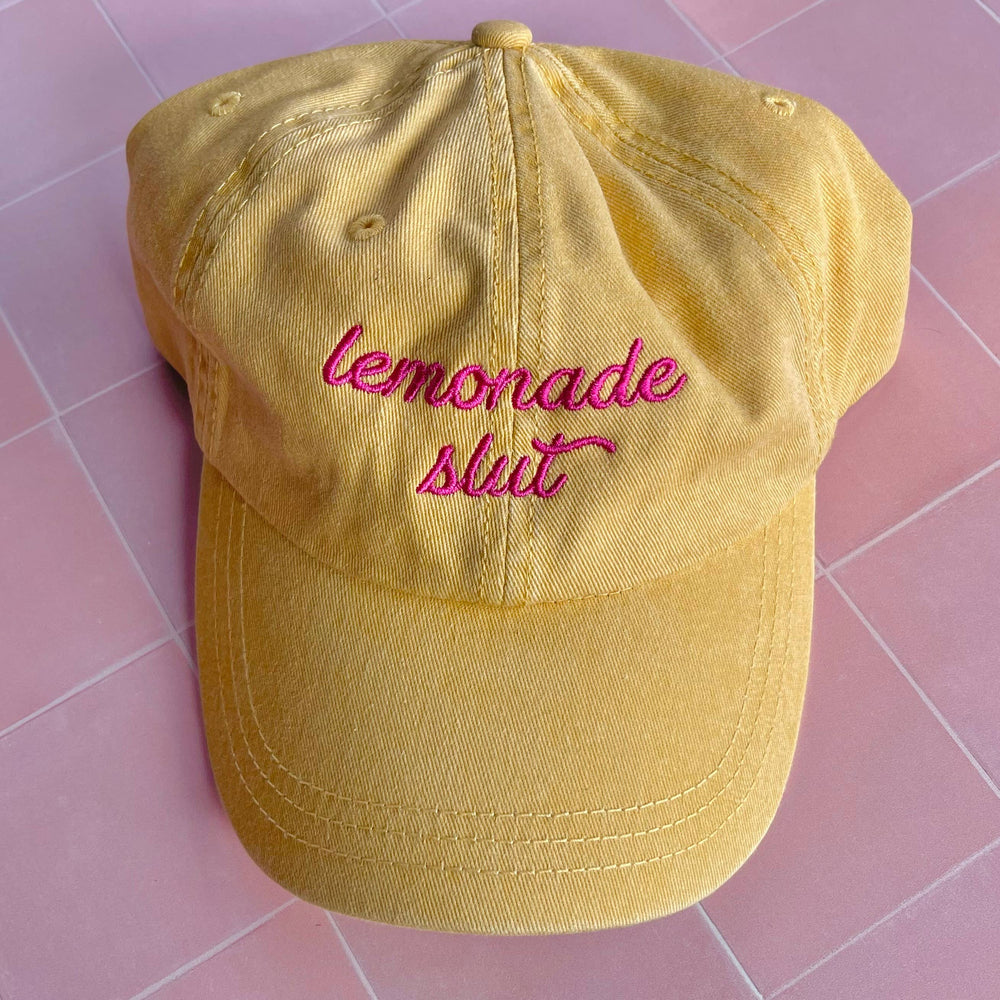 
            
                Load image into Gallery viewer, Lemonade Slut Dad Hat
            
        