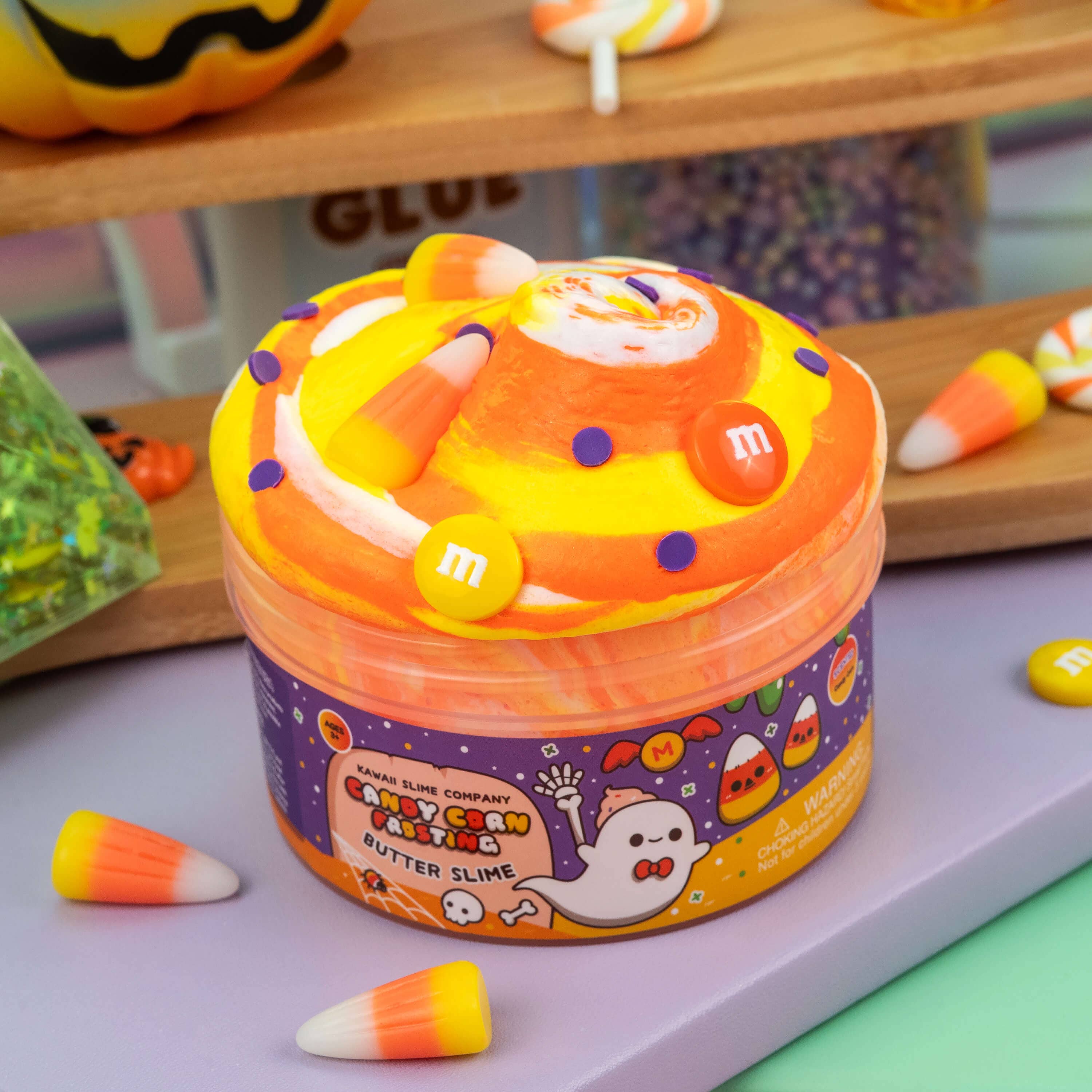 Candy Corn Frosting Butter Slime