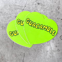 Guacamole Heart Sticker