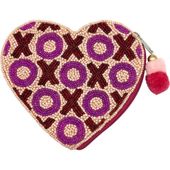 XOXO Beaded Coin Purse