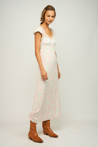 Floral Lace Maxi Dress