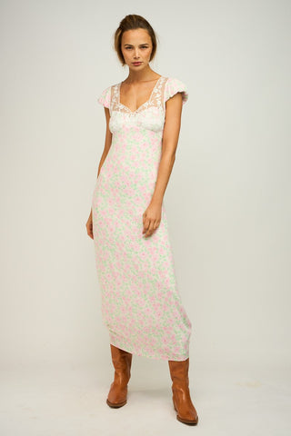 Floral Lace Maxi Dress