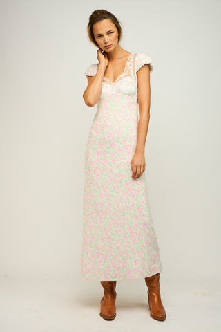 Floral Lace Maxi Dress