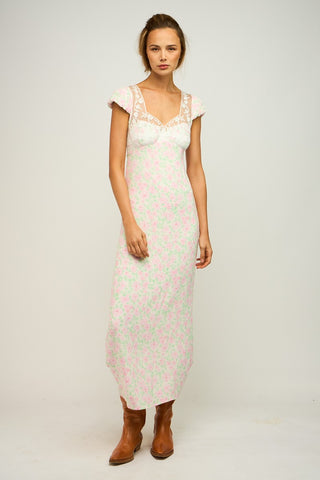 Floral Lace Maxi Dress