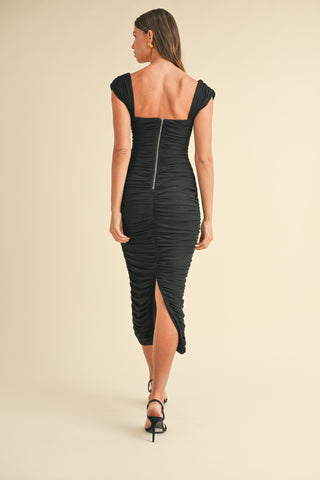 Ruched Bodycon Dress