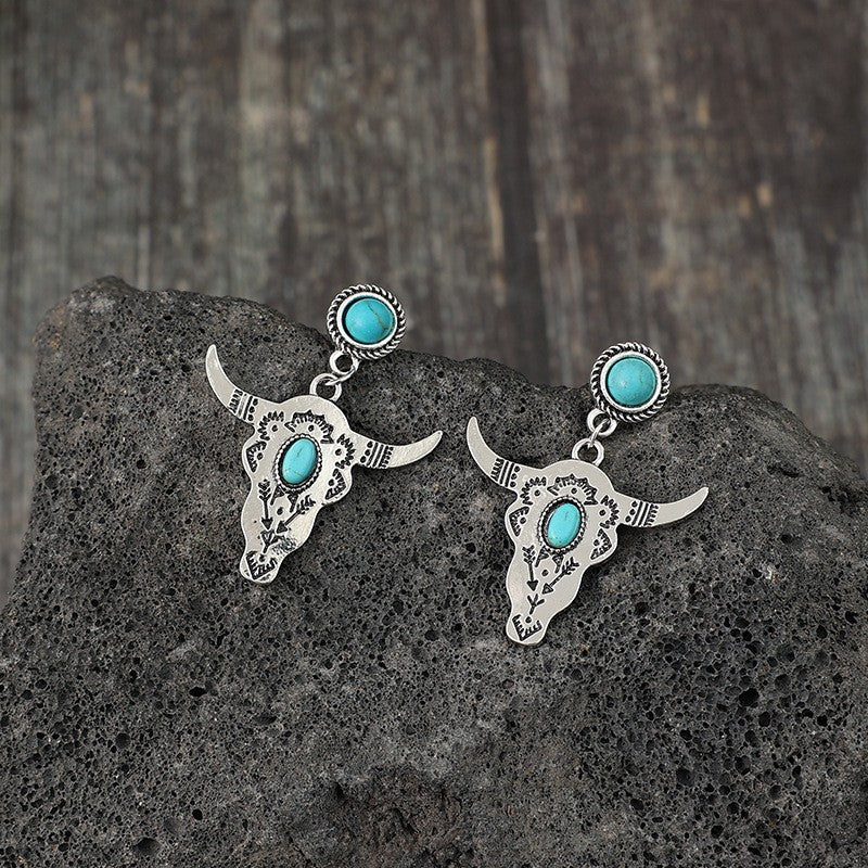 Bohemian Bullhead Earrings