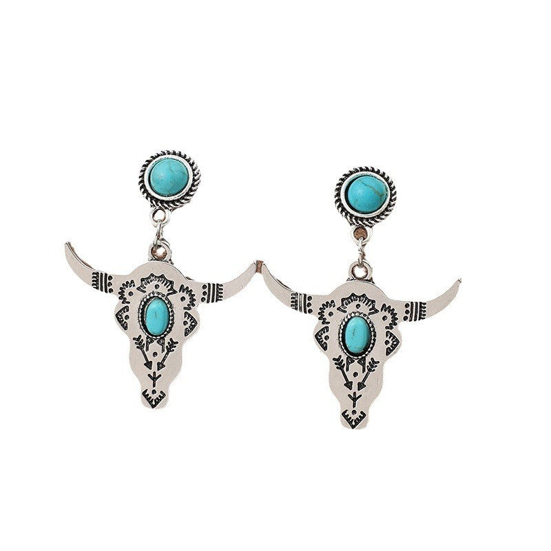 Bohemian Bullhead Earrings