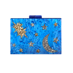 Blue Stargazer Acrylic Clutch