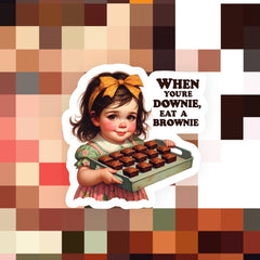 Eat a Brownie Sticker