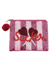 Sucker Beaded Coin Purse