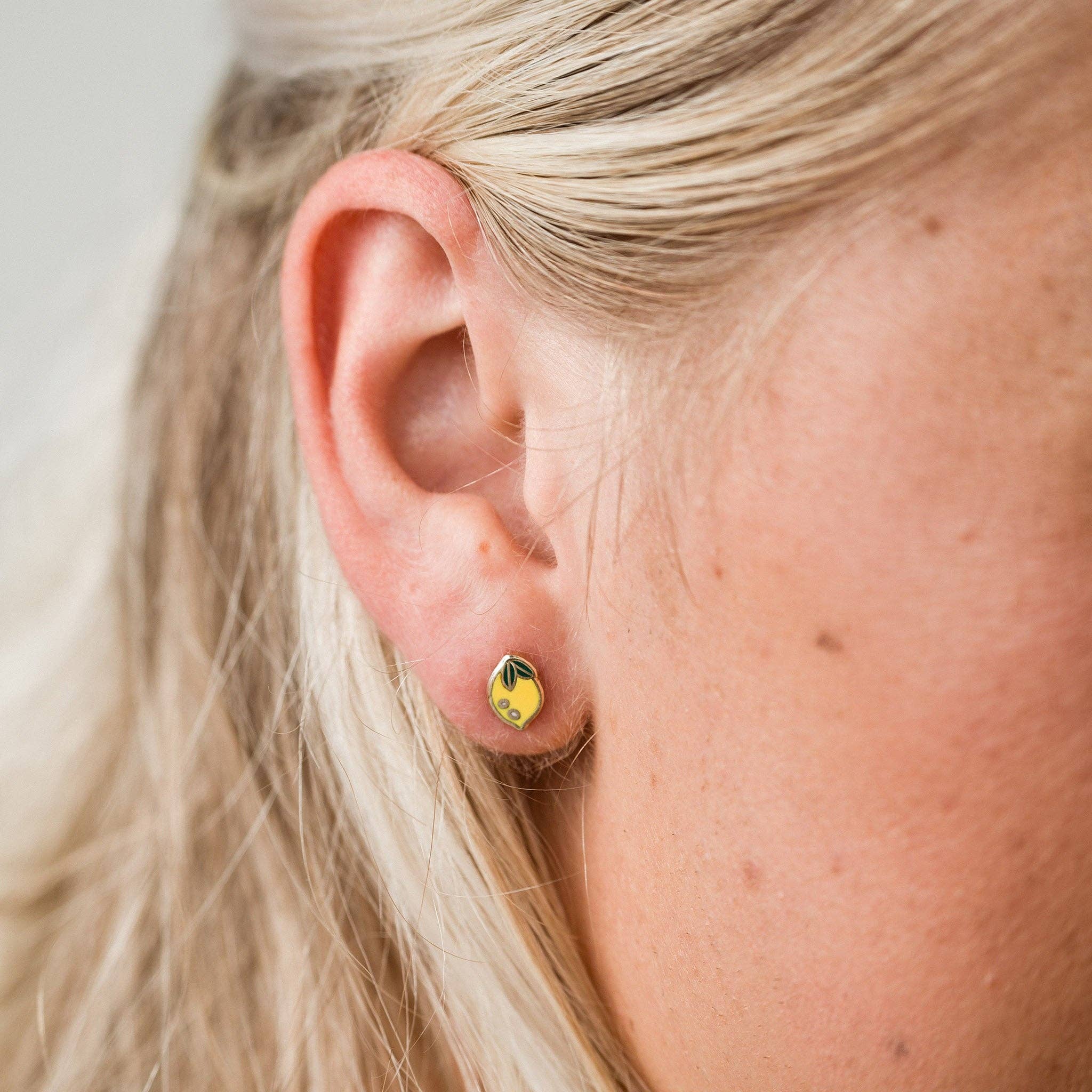 Lemon Stud Earrings