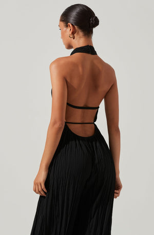 
            
                Load image into Gallery viewer, Damia Halter Jumpsuit - Black
            
        