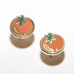 Tomato Stud Earrings