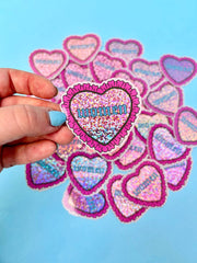 Women Glitter Sticker