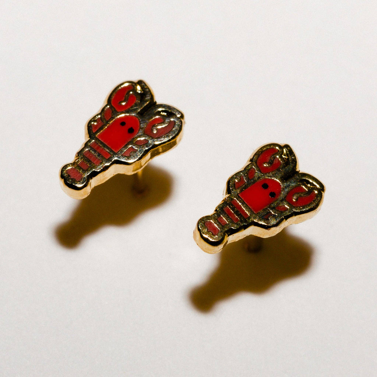 Lobster Stud Earrings