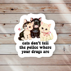 Cat Funny Sticker