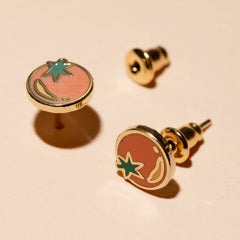 Tomato Stud Earrings