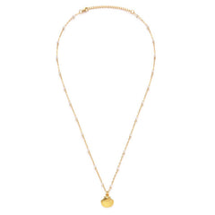 Scallop Shell & Pearl Chain Necklace