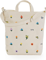 Zip Duck Bag- Embroidered Ditsy Floral