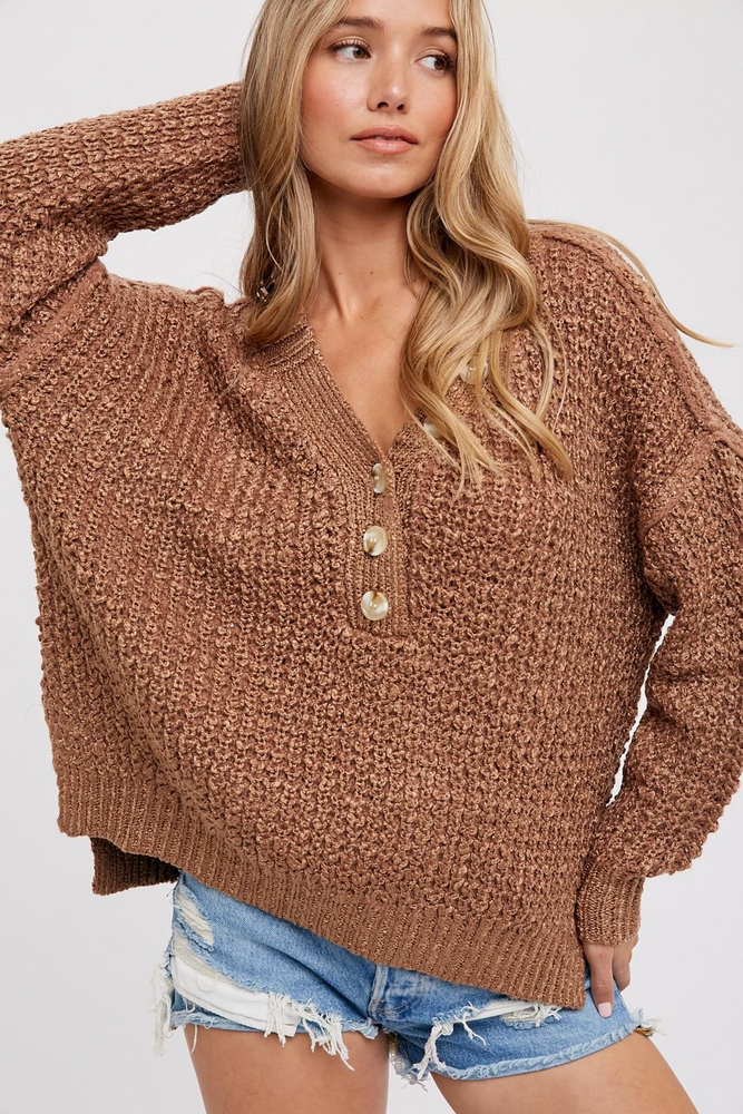 Shay Knit Sweater- Mocha