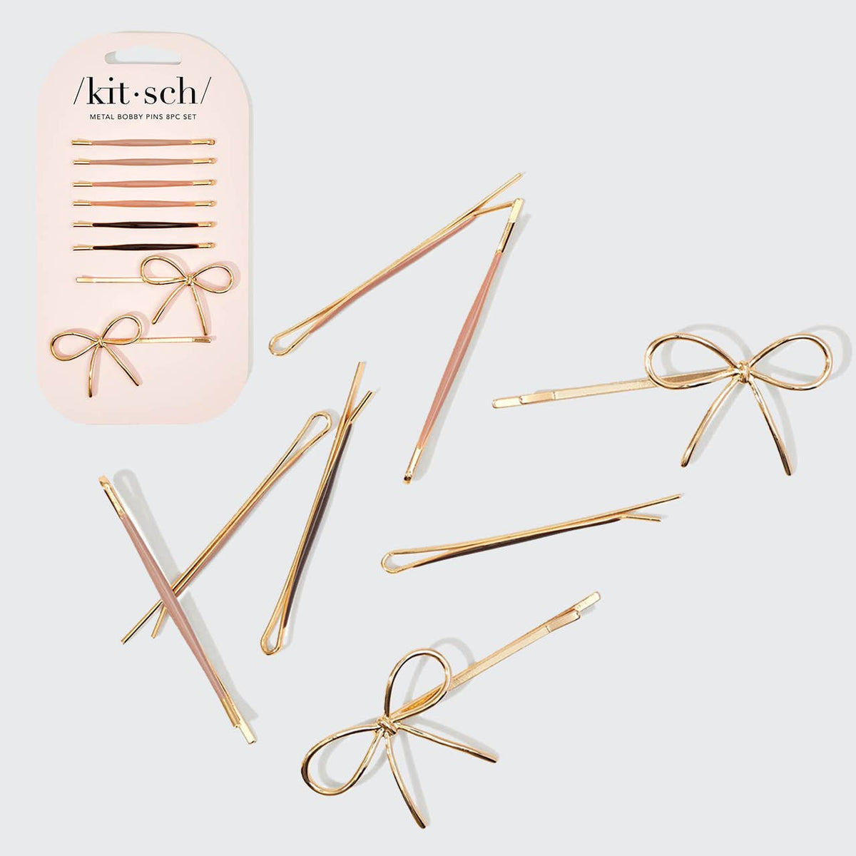 Cloud & Bow Bobby Pins Set