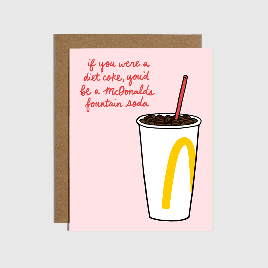 Fountain Soda Love Card