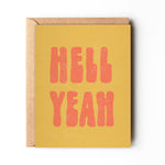 Hell Yeah - Retro Fun Congratulations Card