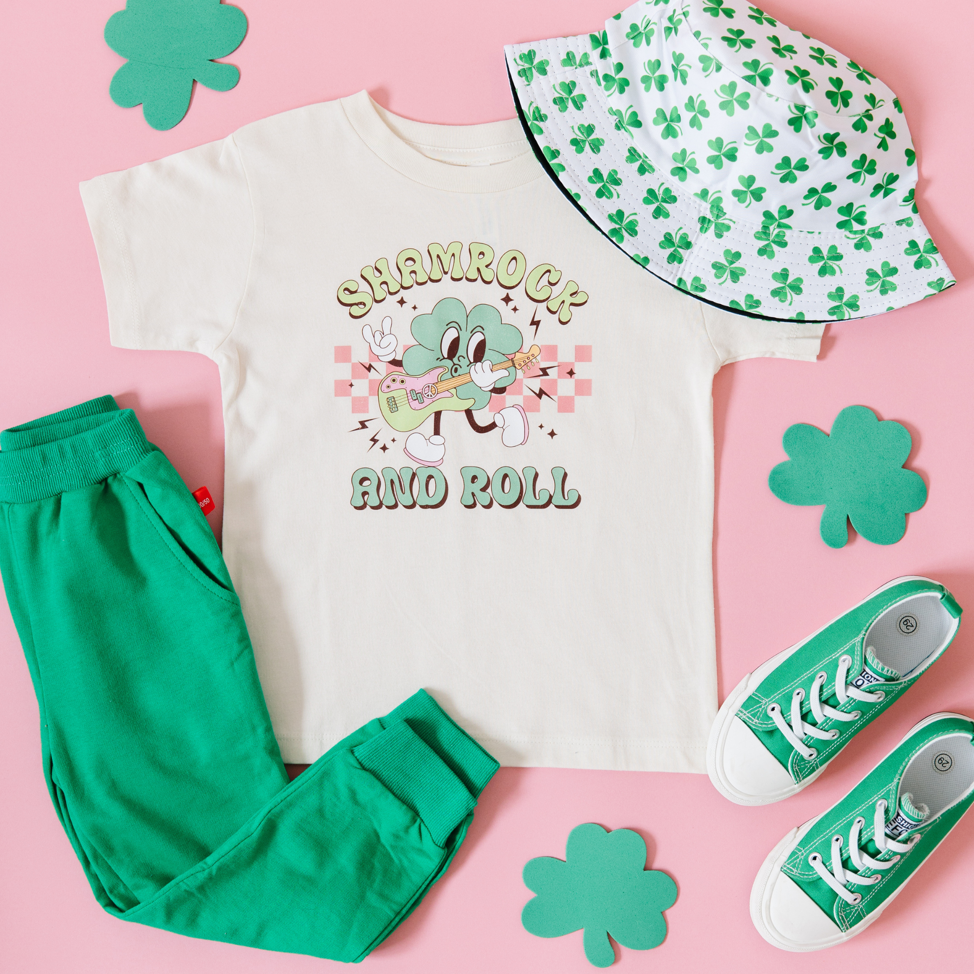 Shamrock n Roll Kids St. Patty's Day Shirt