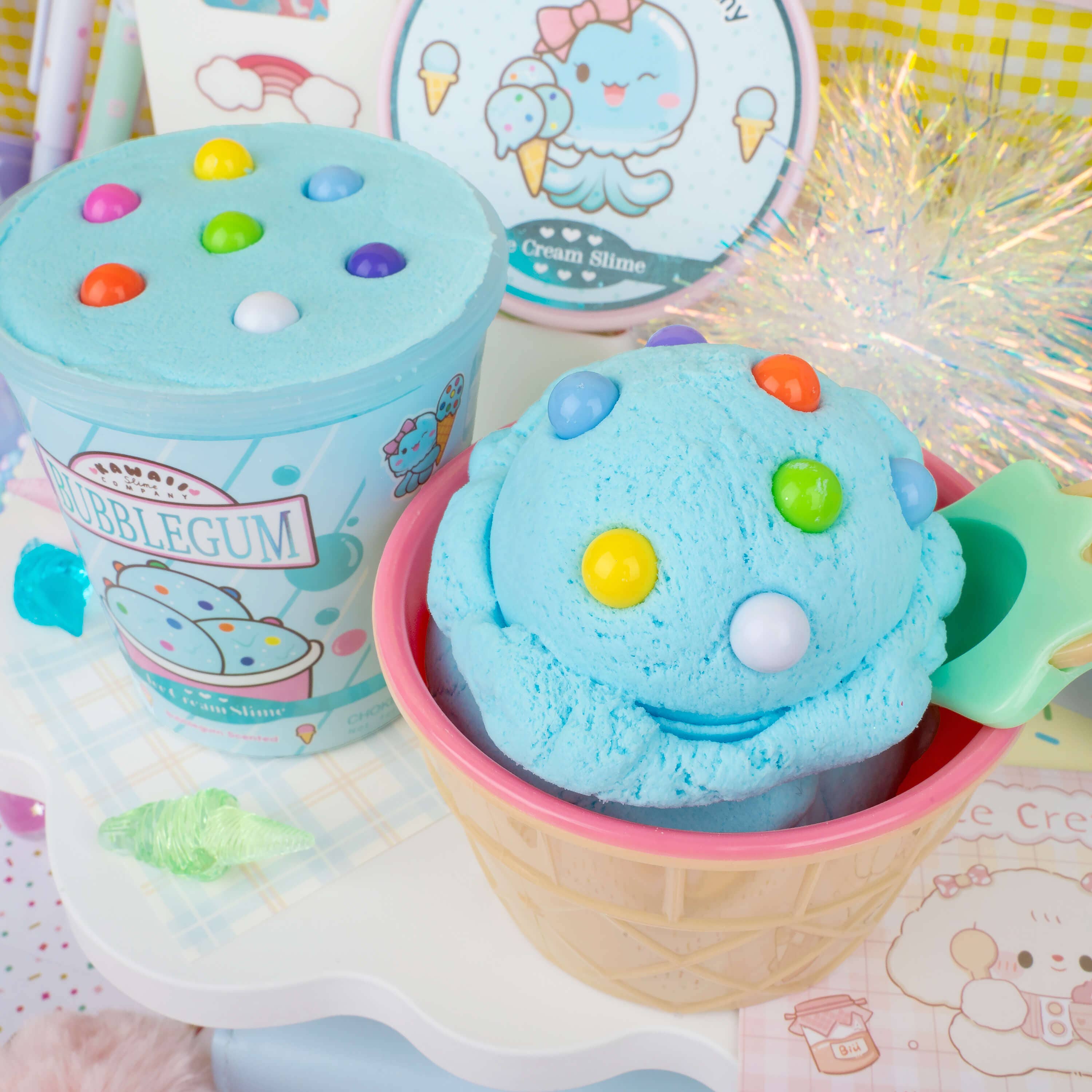 Bubblegum Scented Ice Cream Slime