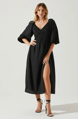 Juniper Midi Dress- Black