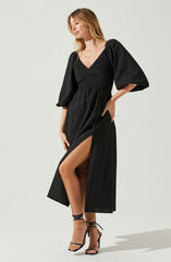 Juniper Midi Dress- Black