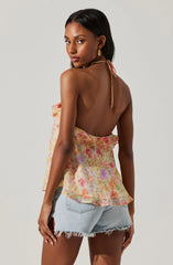 Alix Floral Rosette Top