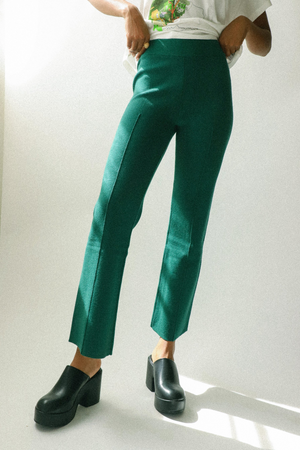 Hunter Green Knit Pintuck Pant – Mas Bueno Boutique Apparel