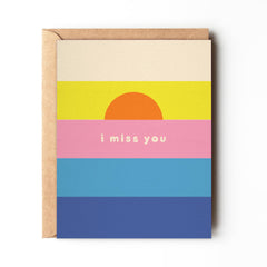 I Miss You - Colorful Everyday Card