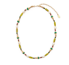 Beaded Stripe Necklace