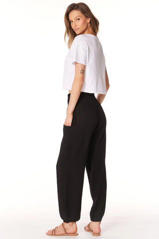 Smocked Beach Pants with Pockets