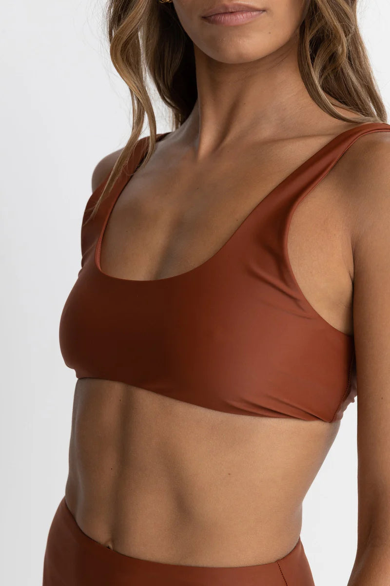 Classic Crop Swim Top