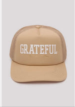 Grateful Trucker Hat- Khaki