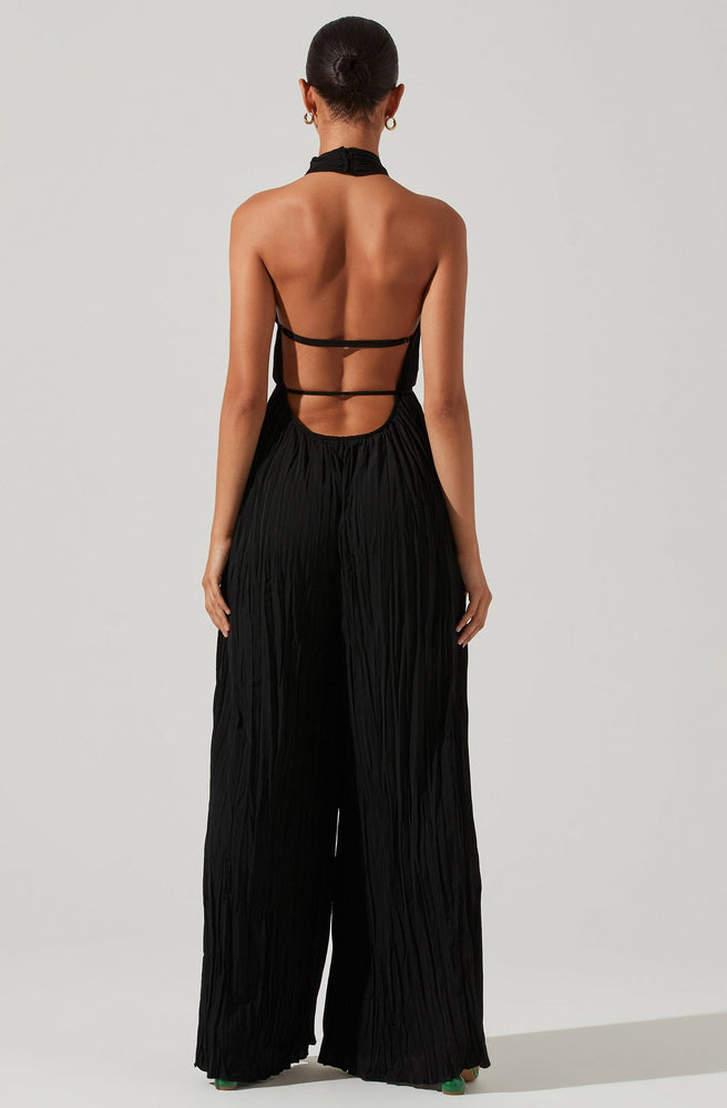 
            
                Load image into Gallery viewer, Damia Halter Jumpsuit - Black
            
        
