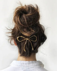 Gold Bow Clip