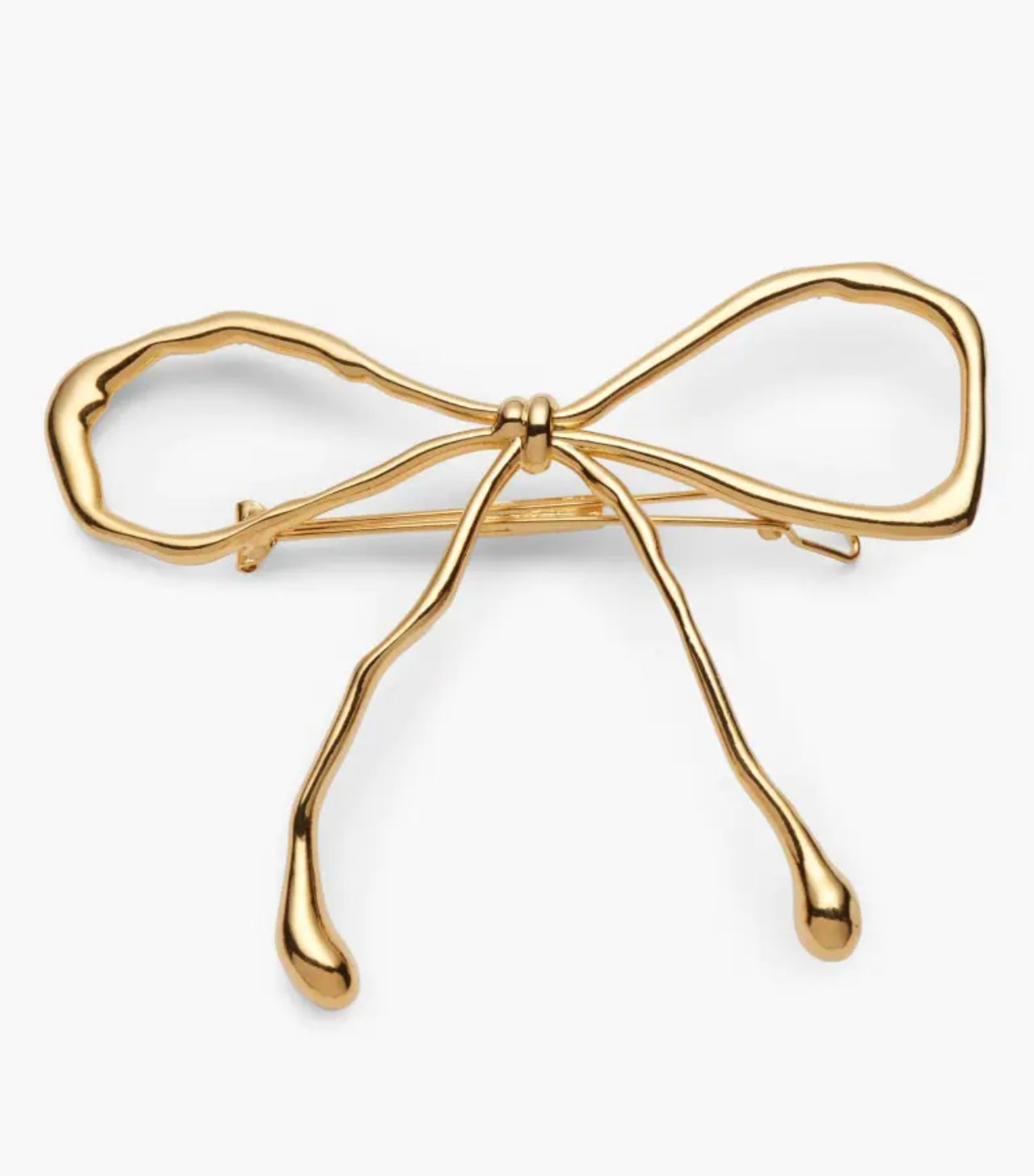 Gold Bow Clip