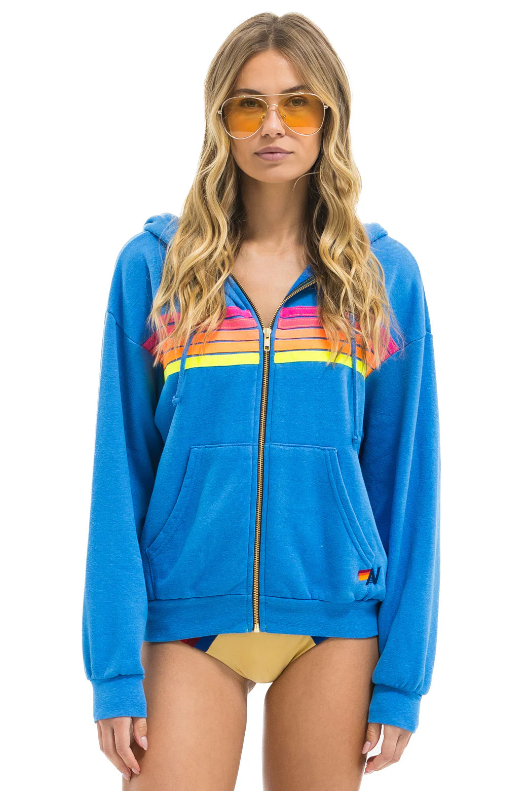 5 Stripe Zip Hoodie