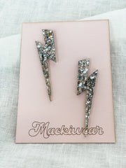 Large Lightning Bolt Stud