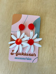 Large Daisy Earrings