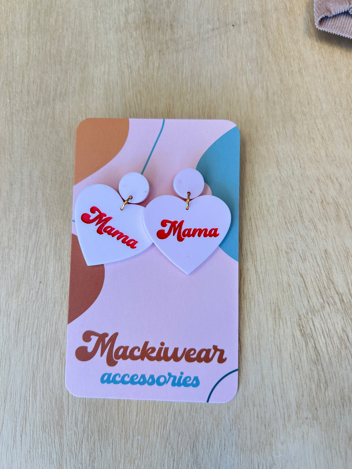 Mama Heart Earrings