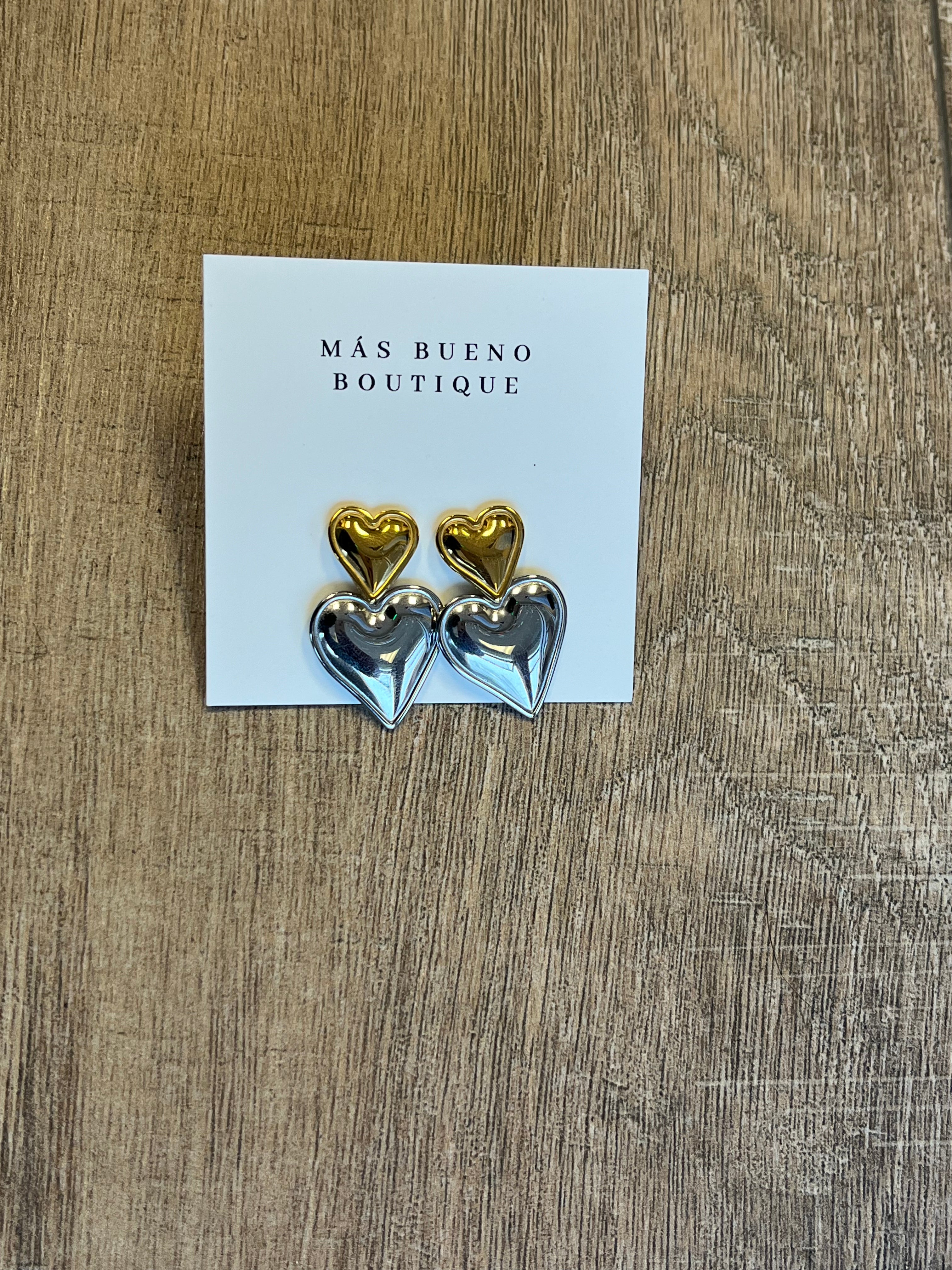 Metal Heart Earrings